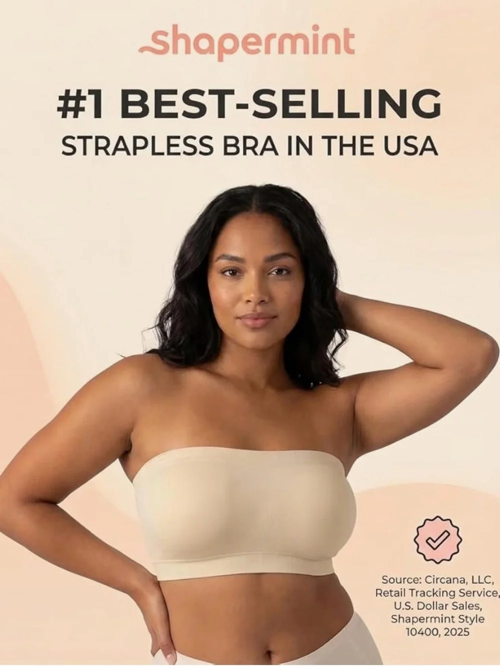 Truekind by Shapermint Wireless Comfort Bra XL Nude New in Package